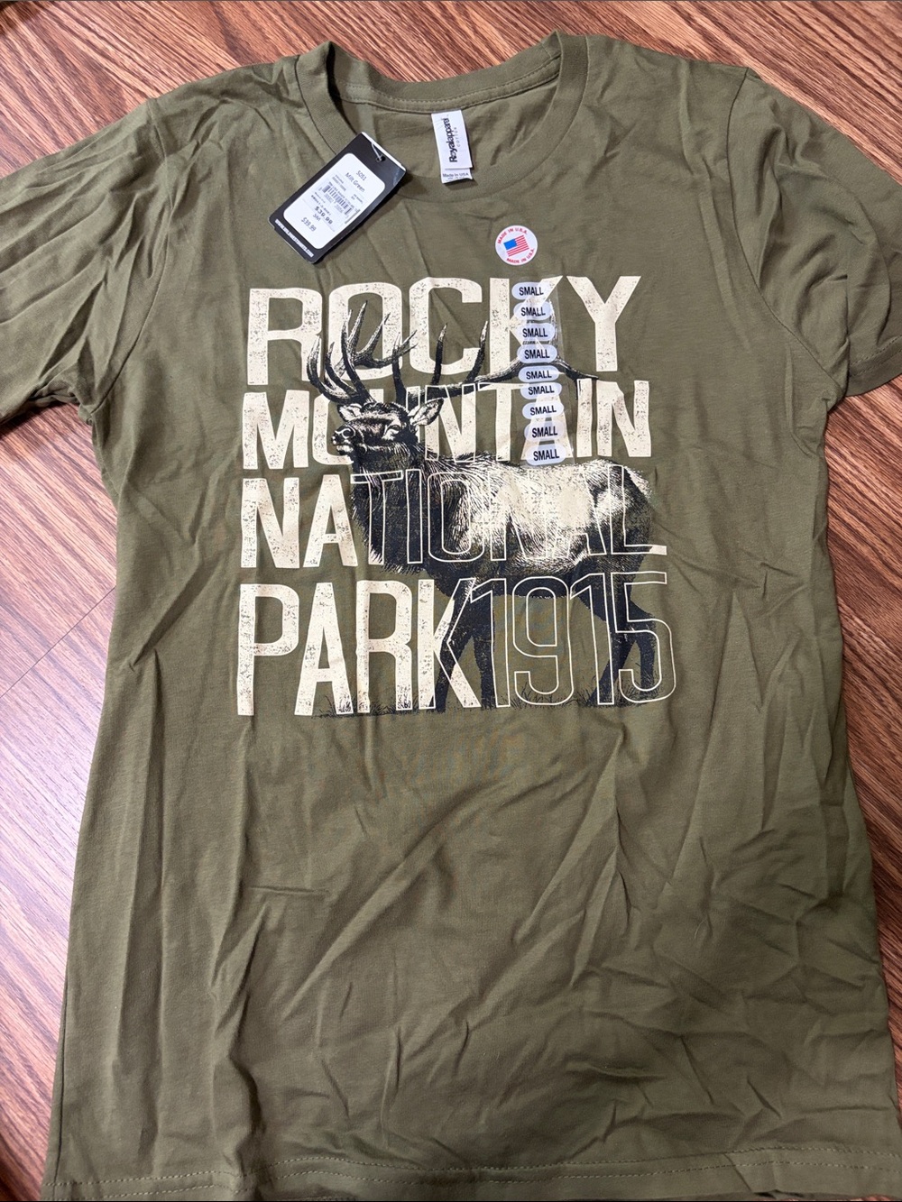 Rocky Mountain National Park Olive Graphic Tee - Unbranded